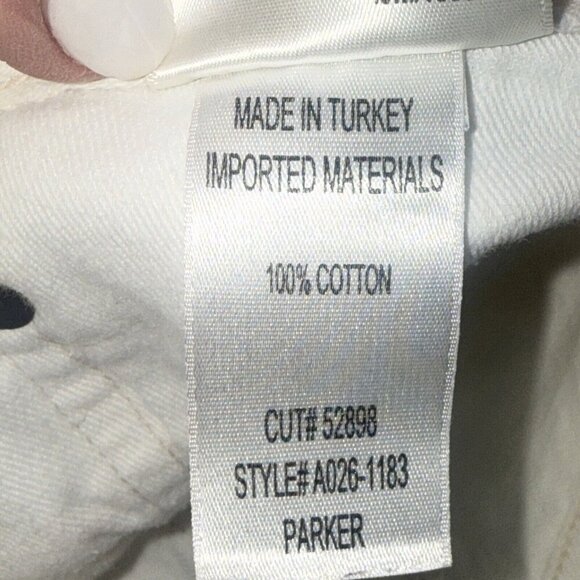 AGOLDE Shorts Designer White Denim Cutoff Parker Distressed Bottoms Preppy Boho - Picture 7 of 12